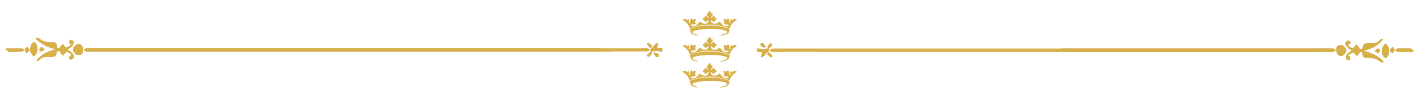 Three crowns line in gold